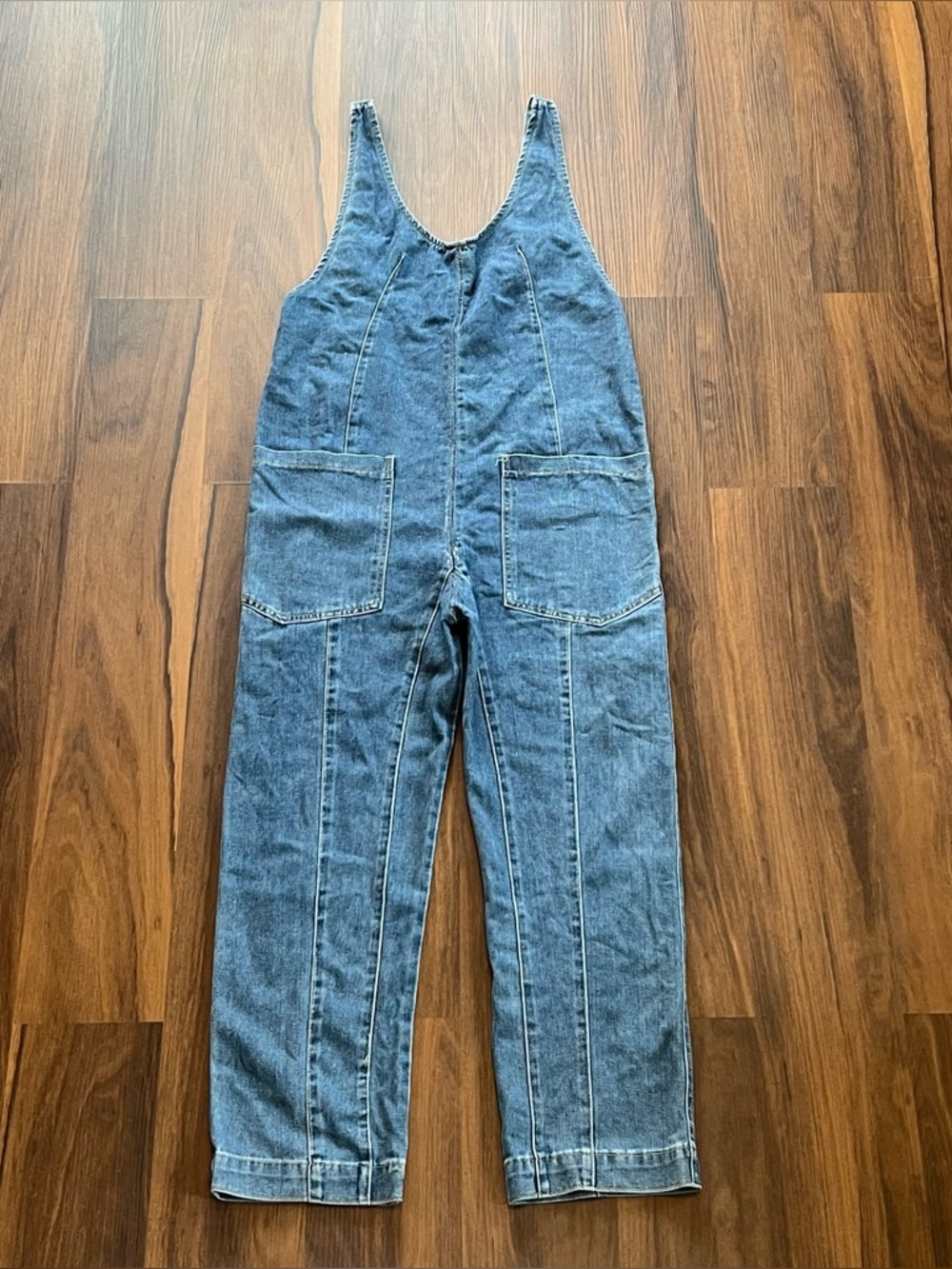 NWT Happily Grey denim jumpsuit